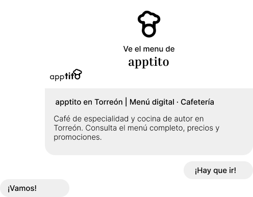 Menú digital AppTito